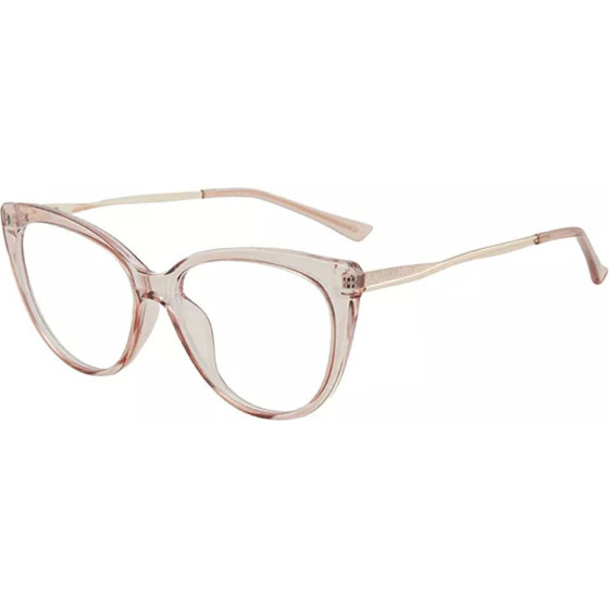 Techsuit - Anti-Blue Light Glasses Reflex Metal (F5018-C6) - Cat Eye - Brown