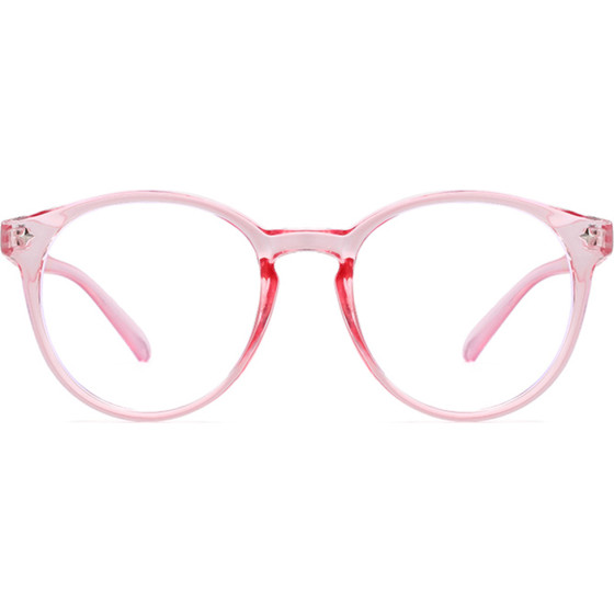 Techsuit - Anti-Blue Light Glasses Reflex PC - Round - Pink - (PC28003-C5)