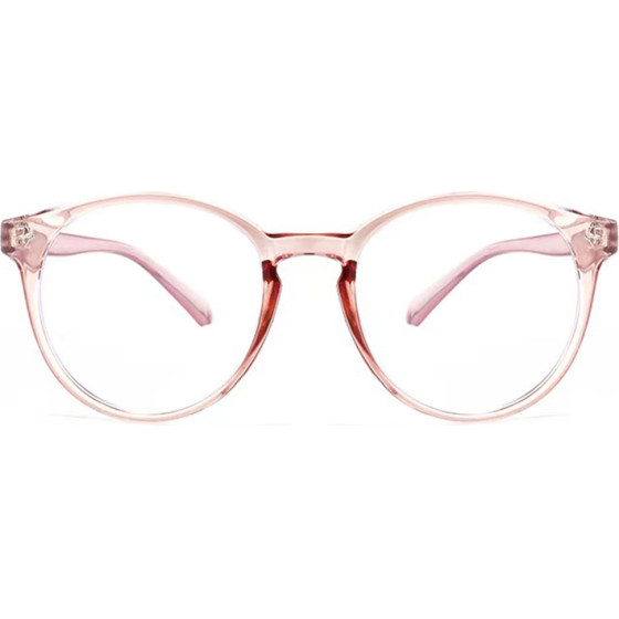 Techsuit - Anti-Blue Light Glasses Reflex PC - Round - Transparent Brown - (PC28003-C4)