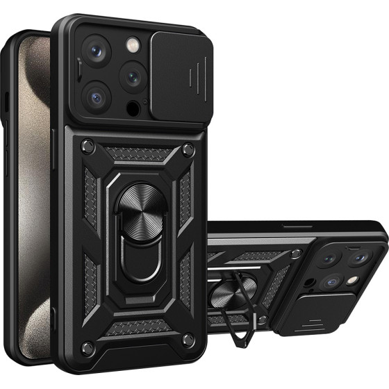 Techsuit - CamShield Series - iPhone 15 Pro - Black
