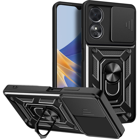 Techsuit - CamShield Series - Oppo A17 - Black