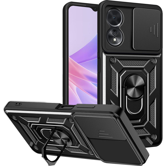 Techsuit - CamShield Series - Oppo A58 5G / A78 5G - Black