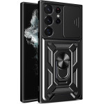 Techsuit - CamShield Series - Samsung Galaxy S22 Ultra 5G - Black