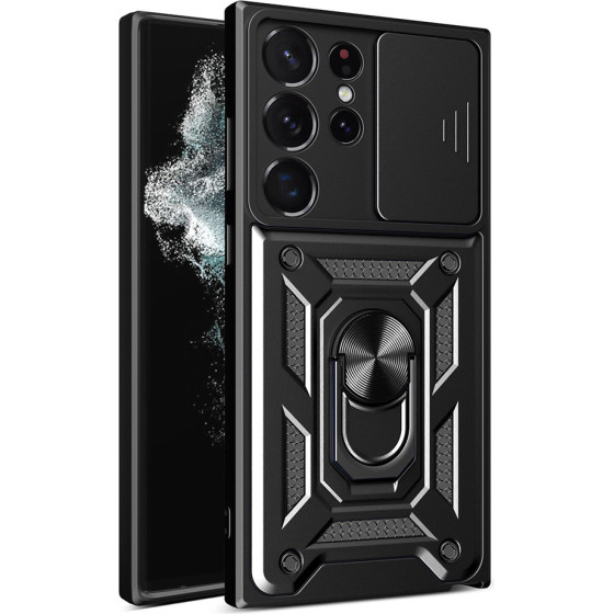 Techsuit - CamShield Series - Samsung Galaxy S22 Ultra 5G - Black