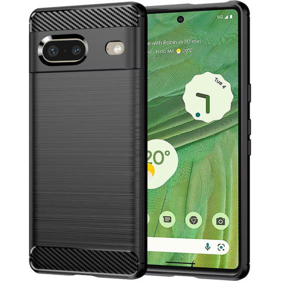 Techsuit - Carbon Silicone - Google Pixel 7 - Black