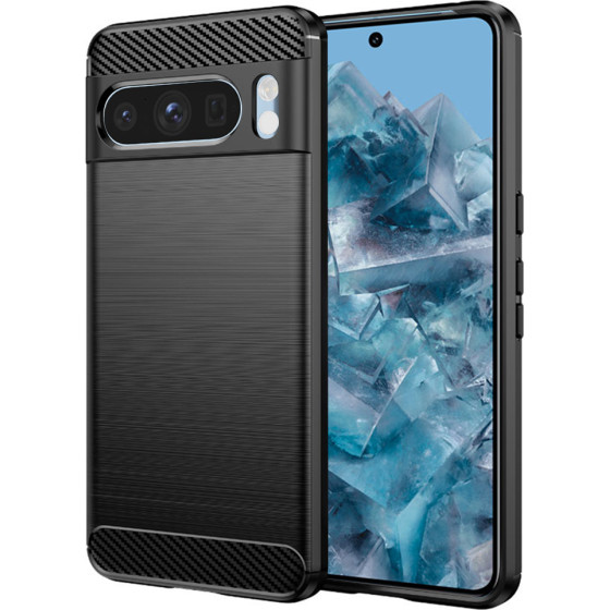 Techsuit - Carbon Silicone - Google Pixel 8 Pro - Black