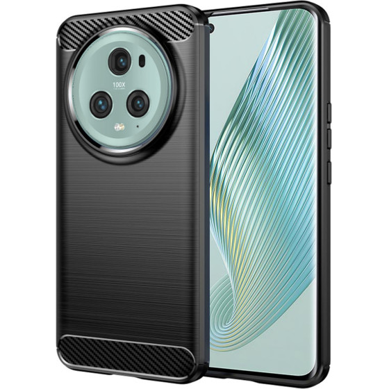 Techsuit - Carbon Silicone - Honor Magic5 Pro - Black