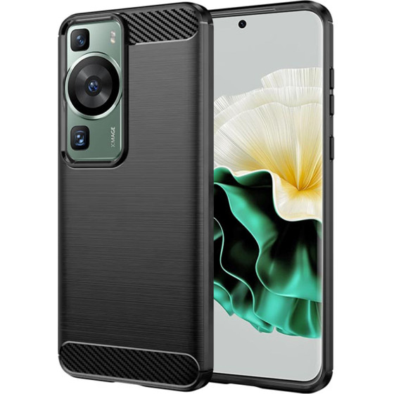 Techsuit - Carbon Silicone - Huawei P60 / P60 Pro - Black