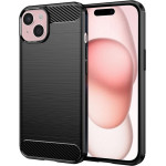 Techsuit - Carbon Silicone - iPhone 15 - Black