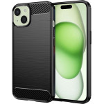 Techsuit - Carbon Silicone - iPhone 15 Plus - Black