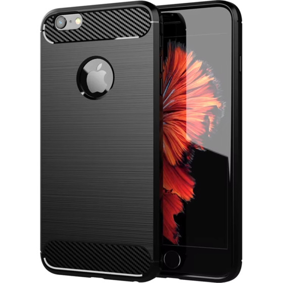 Techsuit - Carbon Silicone - iPhone 6 Plus / iPhone 6s Plus - Black