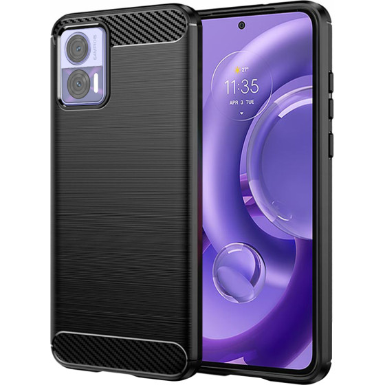 Techsuit - Carbon Silicone - Motorola Edge 30 Neo - Black