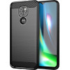 Techsuit - Carbon Silicone - Motorola Moto E7 Plus / Moto G9 Play - Black