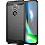 Techsuit - Carbon Silicone - Motorola Moto E7 Plus / Moto G9 Play - Black