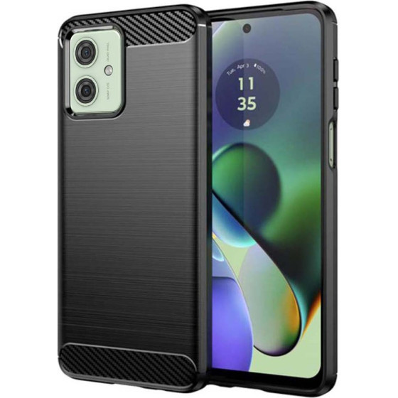 Techsuit - Carbon Silicone - Motorola Moto G54 / Moto G54 Power Edition / Moto G64 - Black