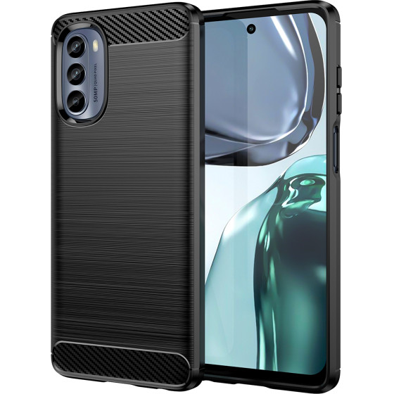 Techsuit - Carbon Silicone - Motorola Moto G62 - Black