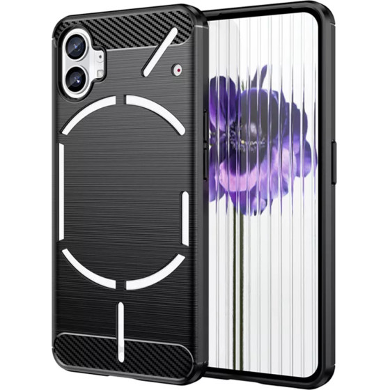Techsuit - Carbon Silicone - Nothing Phone (1) - Black