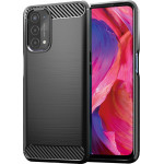Techsuit - Carbon Silicone - Oppo A54 5G / A74 5G / OnePlus Nord N200 5G - Black