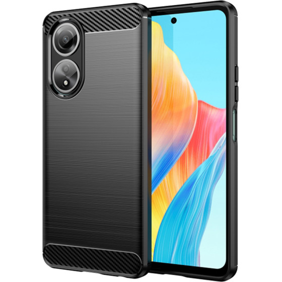 Techsuit - Carbon Silicone - Oppo A58 4G - Black