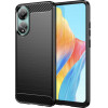 Techsuit - Carbon Silicone - Oppo A78 4G - Black