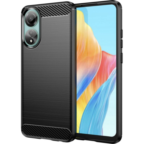 Techsuit - Carbon Silicone - Oppo A78 4G - Black