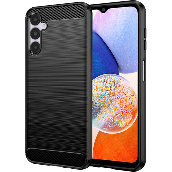 Techsuit - Carbon Silicone - Samsung Galaxy A14 4G / A14 5G - Black