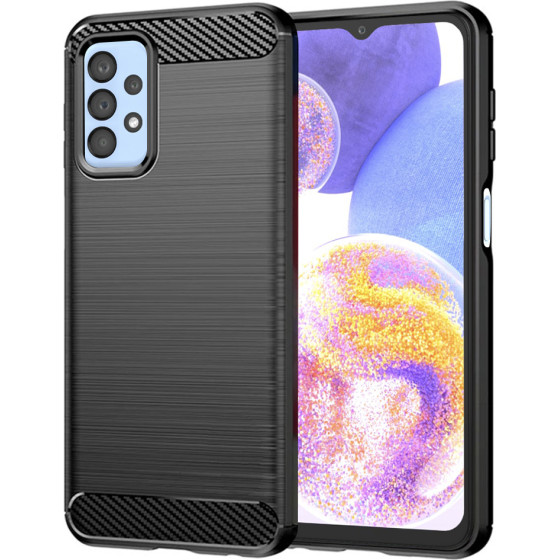 Techsuit - Carbon Silicone - Samsung Galaxy A23 4G / A23 5G - Black