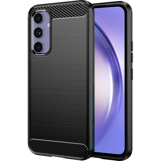 Techsuit - Carbon Silicone - Samsung Galaxy A54 - Black