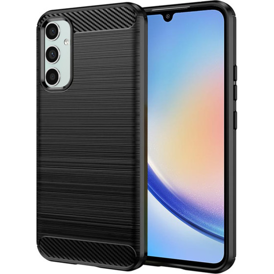 Techsuit - Carbon Silicone - Samsung Galaxy A34 5G - Black