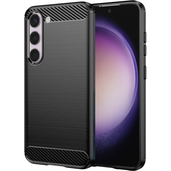 Techsuit - Carbon Silicone - Samsung Galaxy S23 - Black