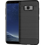 Techsuit - Carbon Silicone - Samsung Galaxy S8 Plus - Black