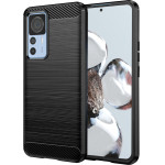Techsuit - Carbon Silicone - Xiaomi 12T / 12T Pro - Black