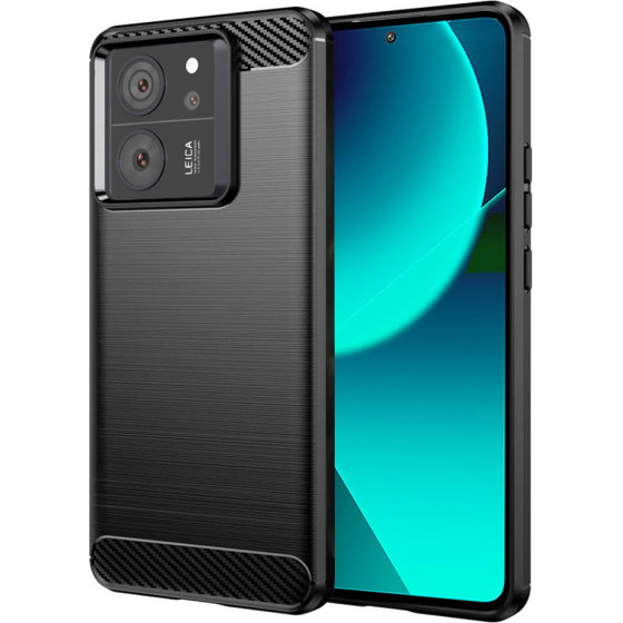 Techsuit - Carbon Silicone - Xiaomi 13T / 13T Pro - Black