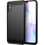 Techsuit - Carbon Silicone - Xiaomi Redmi 9A / Redmi 9AT - Black