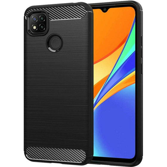 Techsuit - Carbon Silicone - Xiaomi Redmi 9C / Redmi 9C NFC - Black