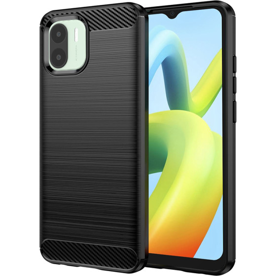 Techsuit - Carbon Silicone - Xiaomi Redmi A1 / A2 - Black