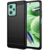 Techsuit - Carbon Silicone - Xiaomi Redmi Note 12 5G / Poco X5 - Black