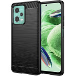 Techsuit - Carbon Silicone - Xiaomi Redmi Note 12 5G / Poco X5 - Black