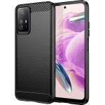 Techsuit - Carbon Silicone - Xiaomi Redmi Note 12S - Black