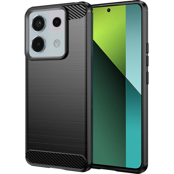 Techsuit - Carbon Silicone - Xiaomi Redmi Note 13 Pro 5G / Poco X6 - Black