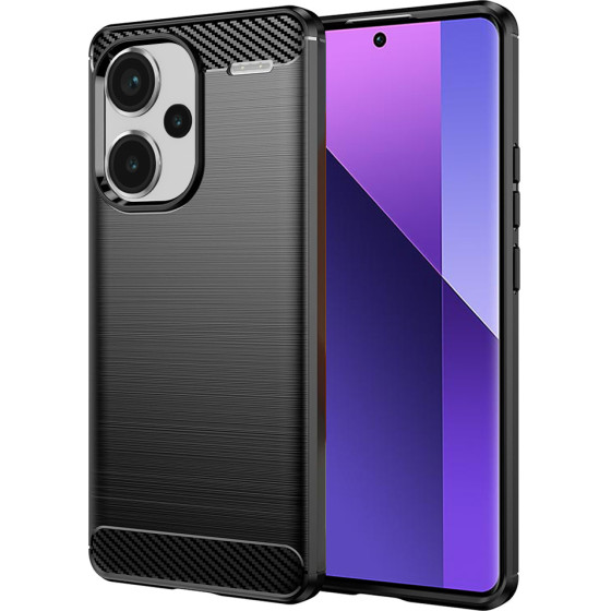 Techsuit - Carbon Silicone - Xiaomi Redmi Note 13 Pro+ 5G - Black