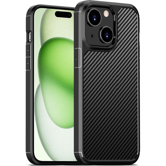 Techsuit - CarbonFuse - iPhone 15 Plus - Black