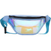 Techsuit - Casual Waist Bag (CWB2) - Transparent, with Belt for Recreational Activity, Fitness - Blue