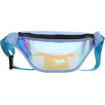Techsuit - Casual Waist Bag (CWB2) - Transparent, with Belt for Recreational Activity, Fitness - Blue