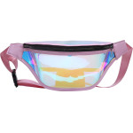 Techsuit - Casual Waist Bag (CWB2) - Transparent, with Belt for Recreational Activity, Fitness - Pink