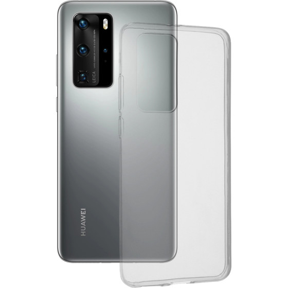 Techsuit - Clear Silicone - Huawei P40 Pro - Transparent