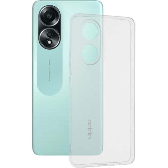 Techsuit - Clear Silicone - Oppo A58 4G - Transparent