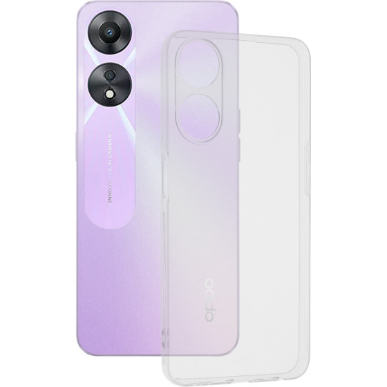 Techsuit - Clear Silicone - Oppo A58 5G / A78 5G - Transparent