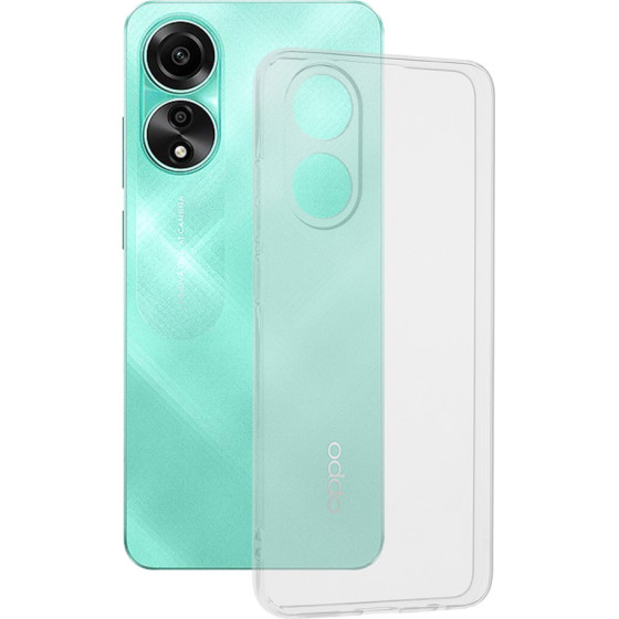 Techsuit - Clear Silicone - Oppo A78 4G - Transparent