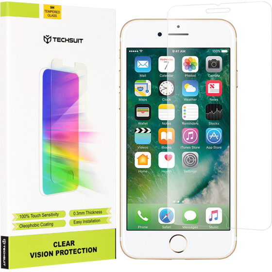 Techsuit - Clear Vision Glass - iPhone 7 / iPhone 8 / iPhone SE 2 / iPhone SE 3 - Transparent